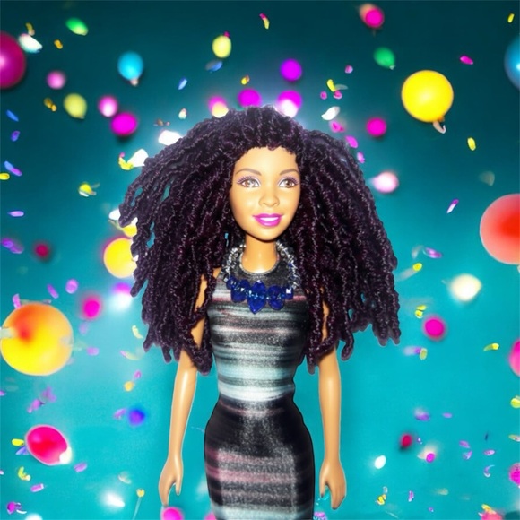 Purple True blend Loc's doll